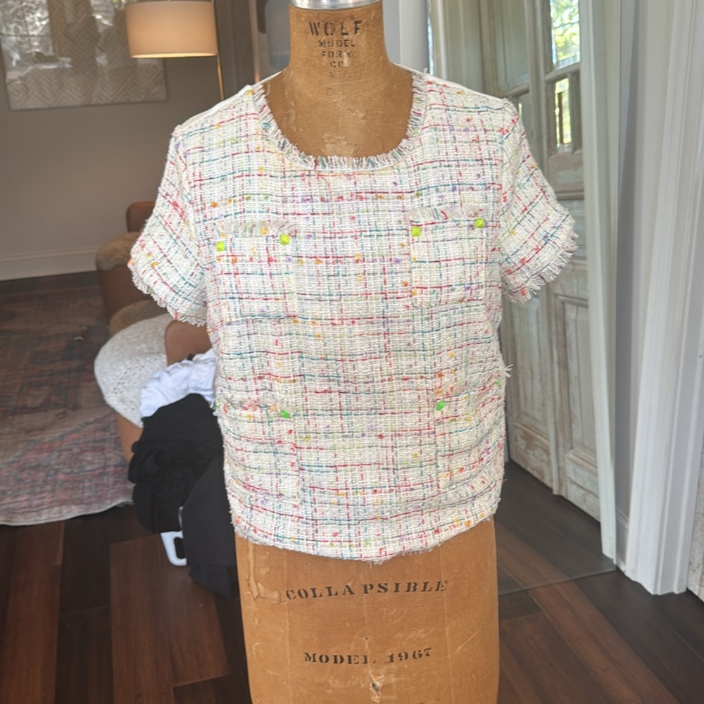 Line and Dot woven blouse size small